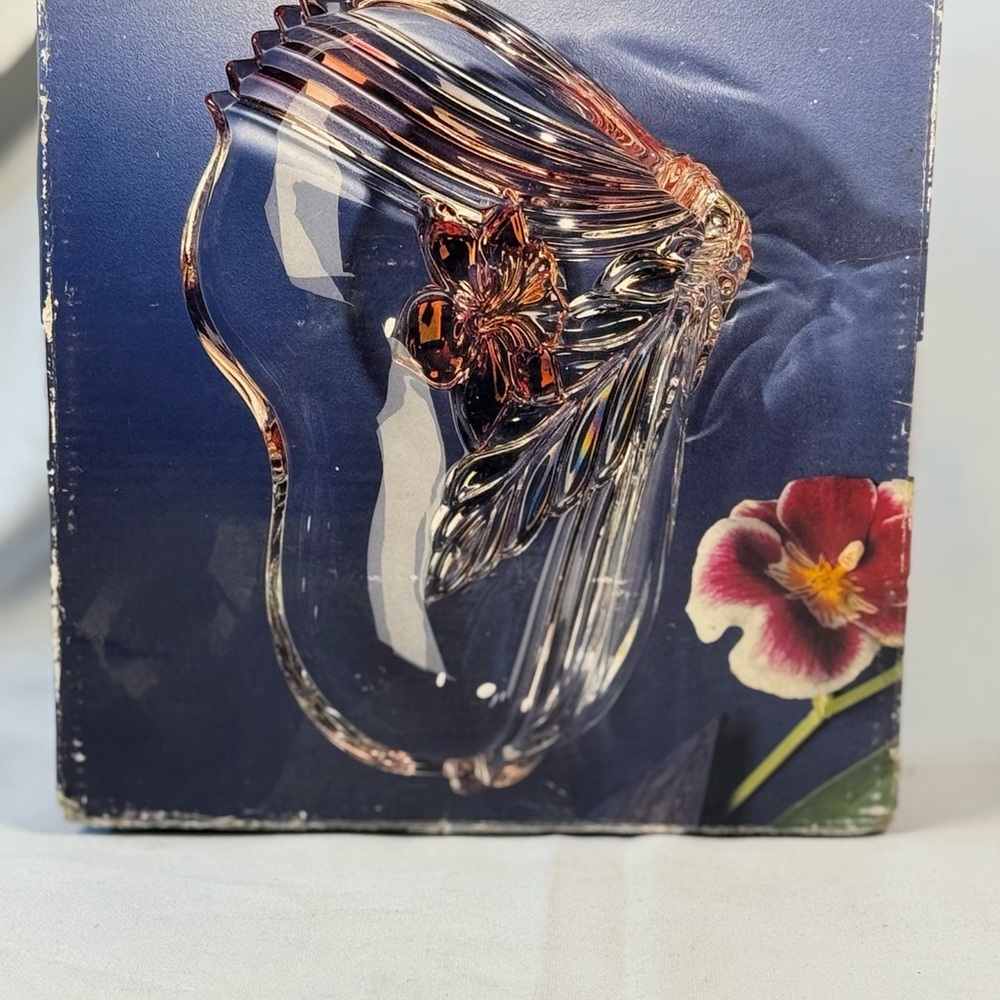 Mikasa Wather Glass Orchid Serving Dish